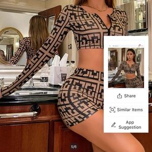 Super cute print biker set 🙈